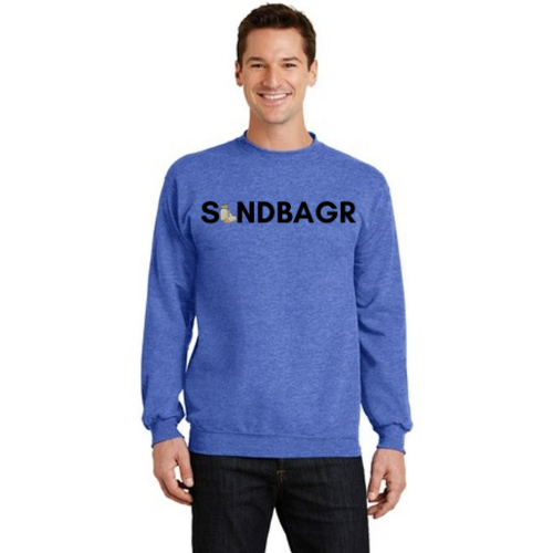 SANDBAGR Classic 1 Line Fleece Crewneck Sweatshirt